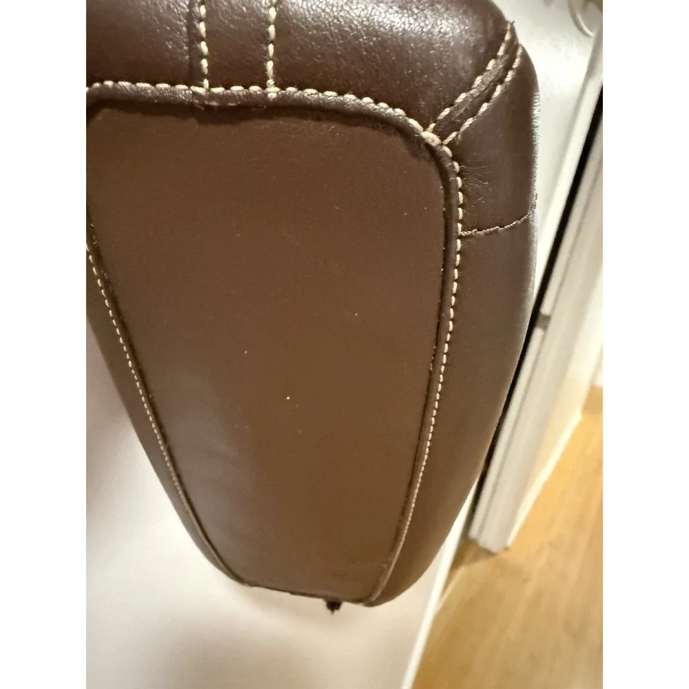 COACH Y2K Vintage East West Legacy Tassel Leather Brown  Shoulder Bag Purse 1417